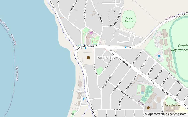 Fannie Bay Gaol location map