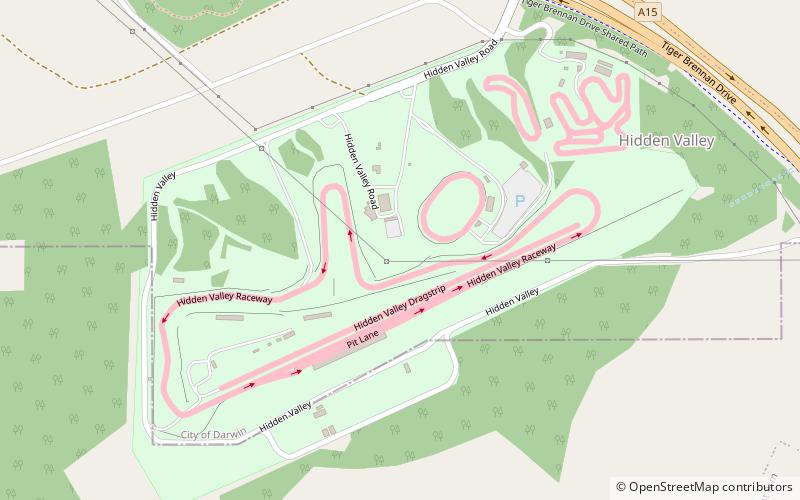 Hidden Valley Raceway location map