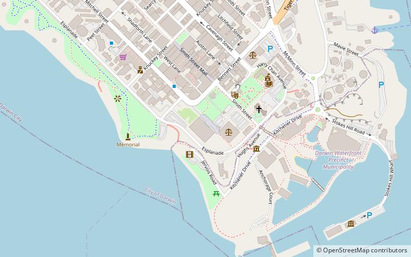Library & Archives NT location map