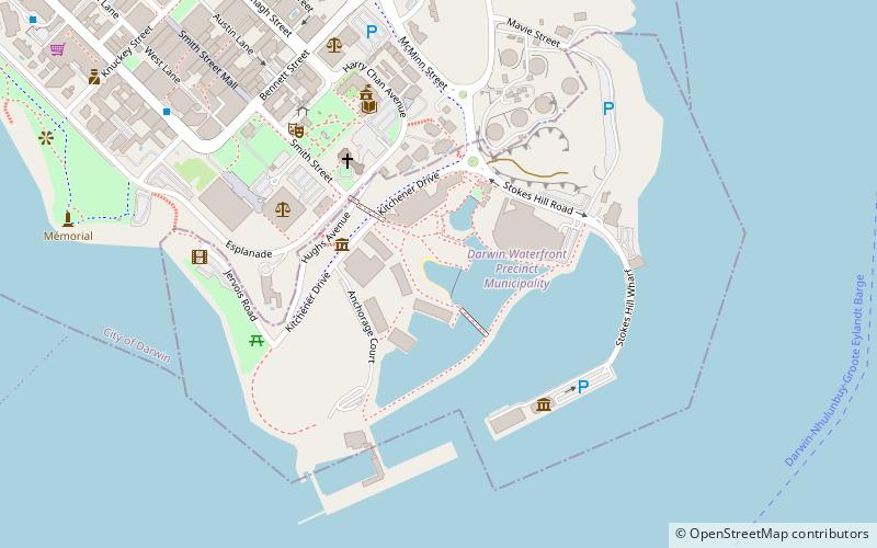 darwin waterfront precinct location map