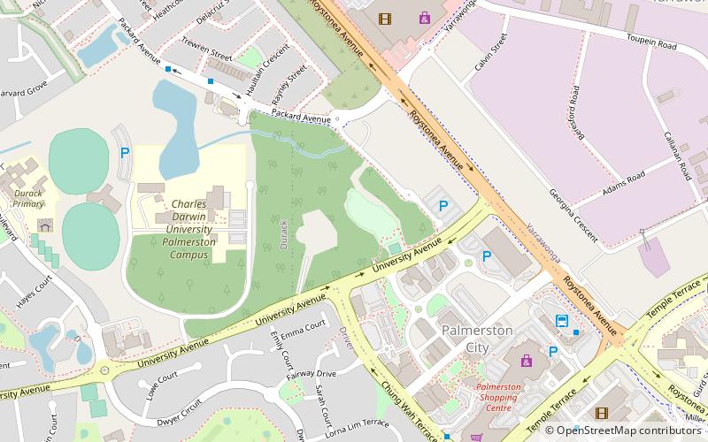 Palmerston Water Park location map