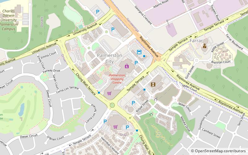 Palmerston Shopping Centre location map
