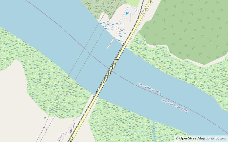 Elizabeth River Bridge location map