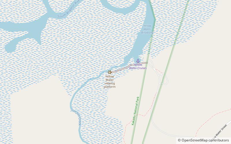yellow water viewing platform park narodowy kakadu location map
