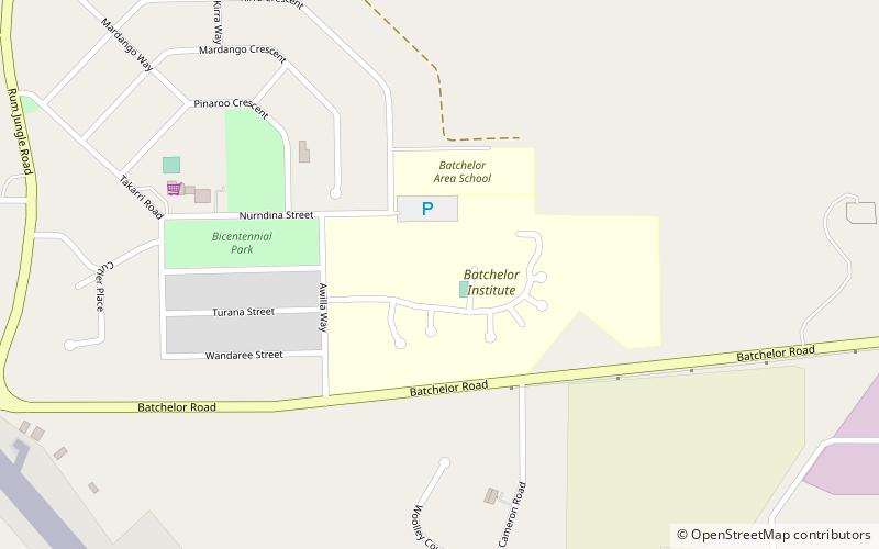 Batchelor Institute location map