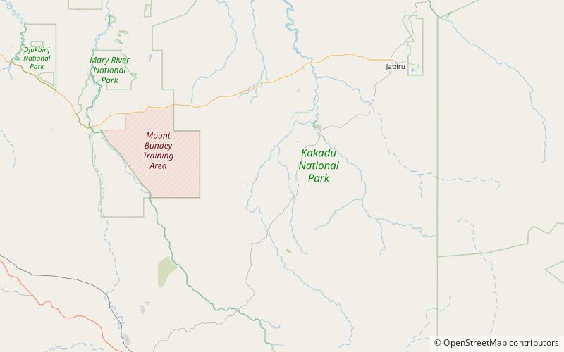 gubara park narodowy kakadu location map
