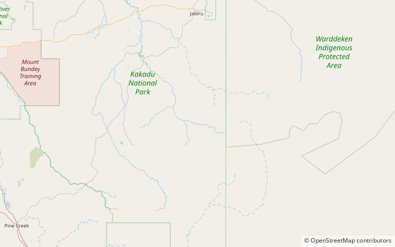 Jim Jim Falls location map