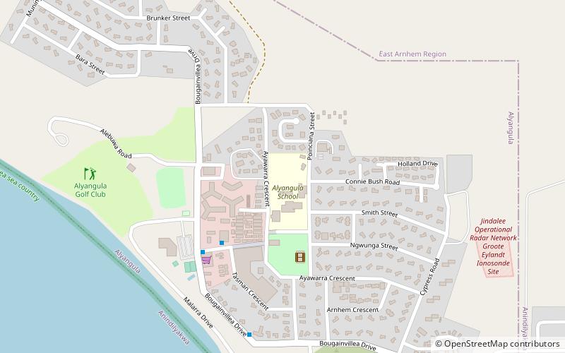 Alyangula location map