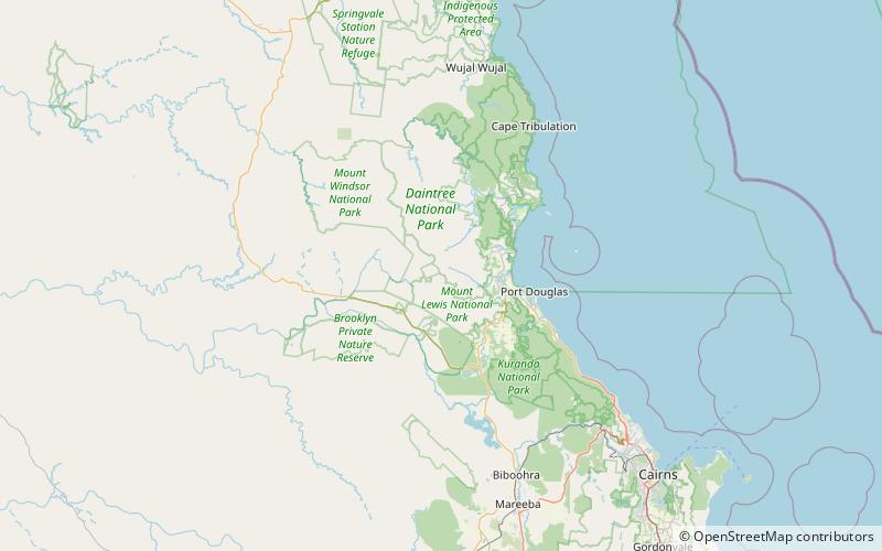 Mount Carbine Tableland location map