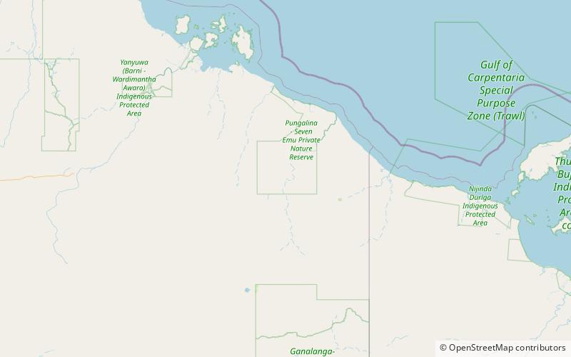 Pungalina-Seven Emu Sanctuary location map