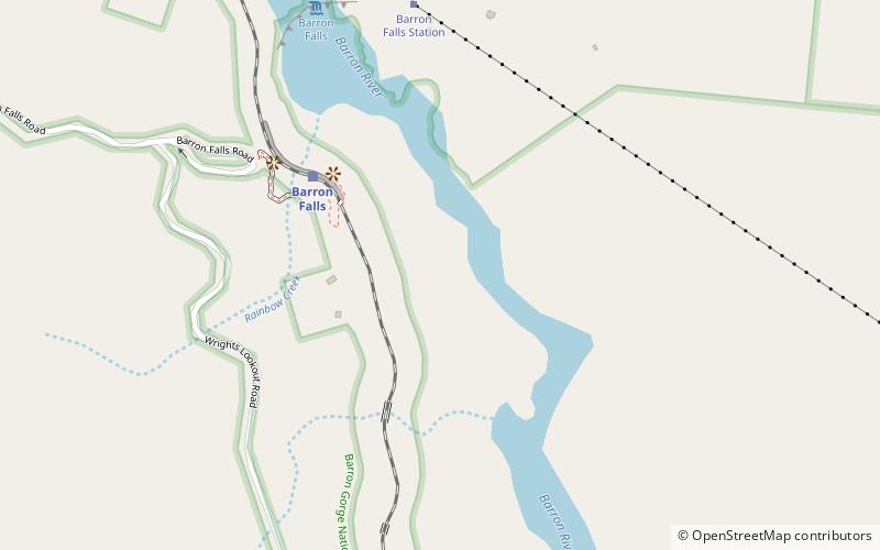 Barron Falls location map