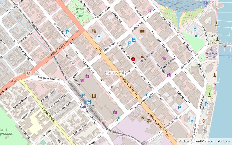 Cairns City location map