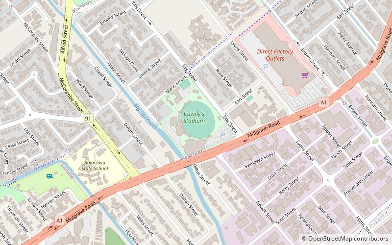 Cazalys Stadium location map