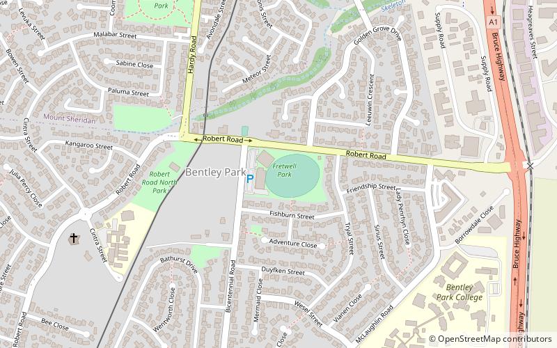 Fretwell Park location map