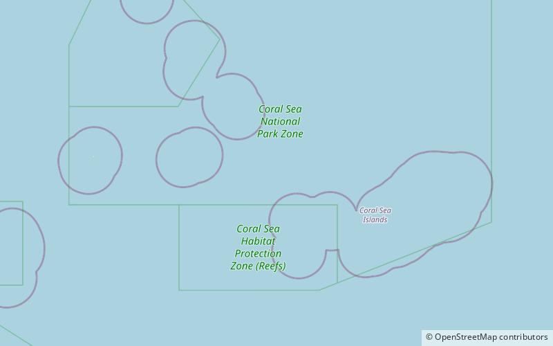 Coral Sea Reserves Ramsar Site location map