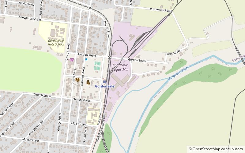 Mulgrave Sugar Mill location map