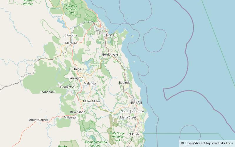 Mount Bellenden Ker location map