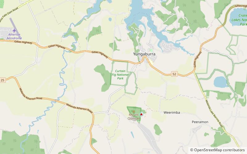 yungaburra nationalpark location map