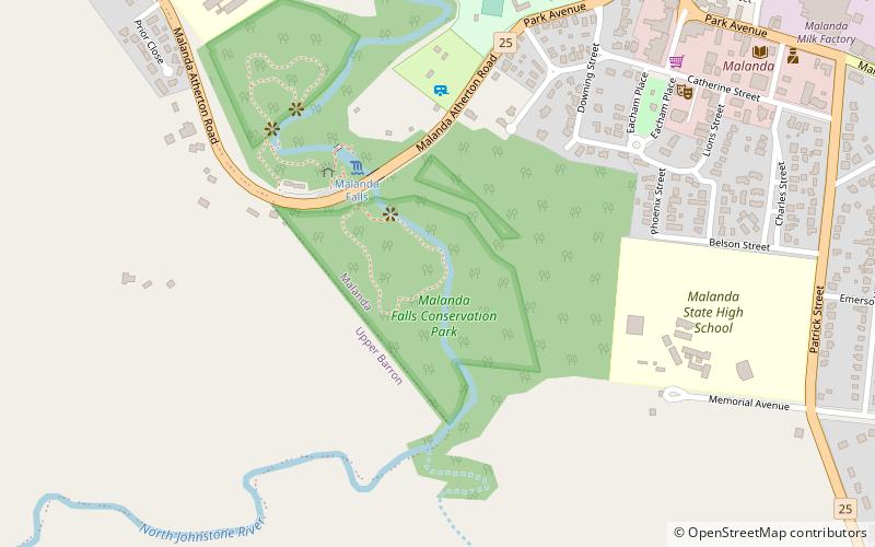 Park Chroniony Malanda Falls location map