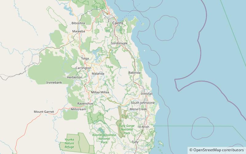 Mount Bartle Frere location map