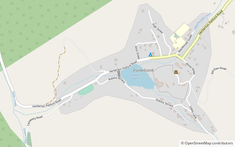 irvinebank dam location map