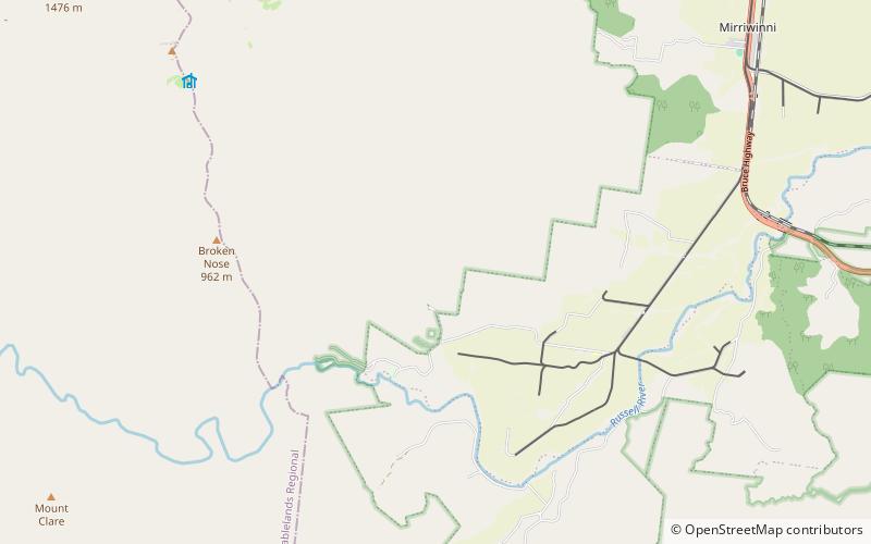 Josephine Falls location map