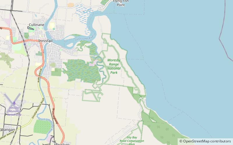moresby range nationalpark location map