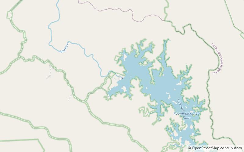 koombooloomba dam location map