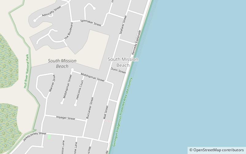 South Mission Beach location map
