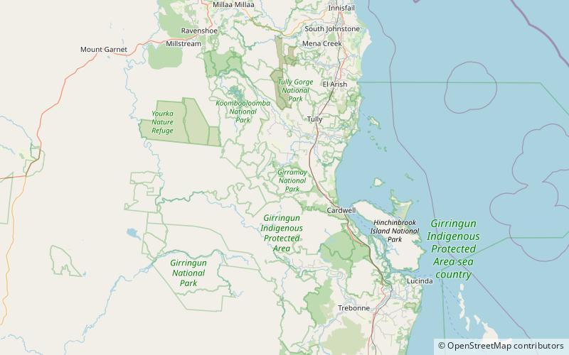 Murray Falls location map