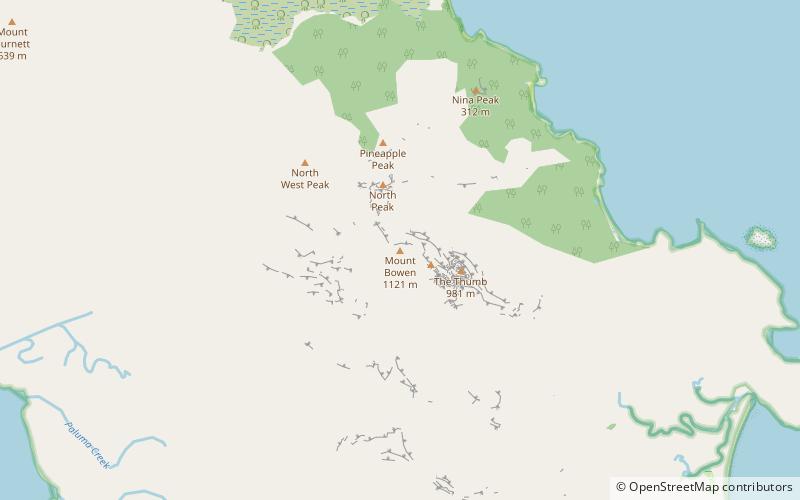 Mount Bowen location map