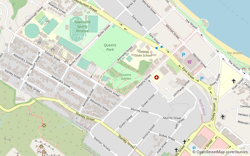 Queens Gardens location map