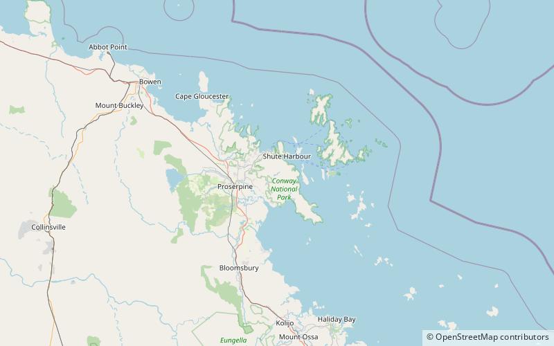 cape conway airlie beach location map