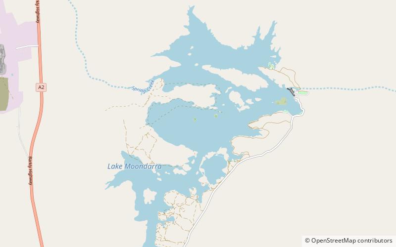 Lake Moondarra location map