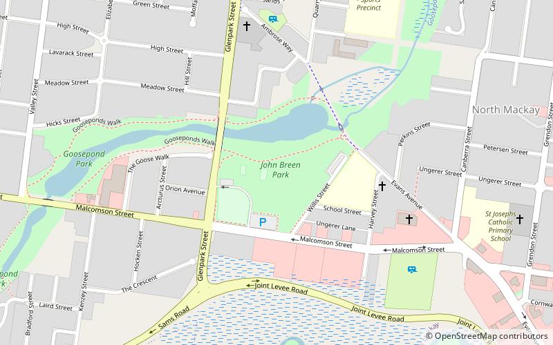 john breen park mackay location map