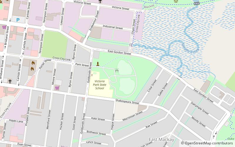 queens park mackay location map