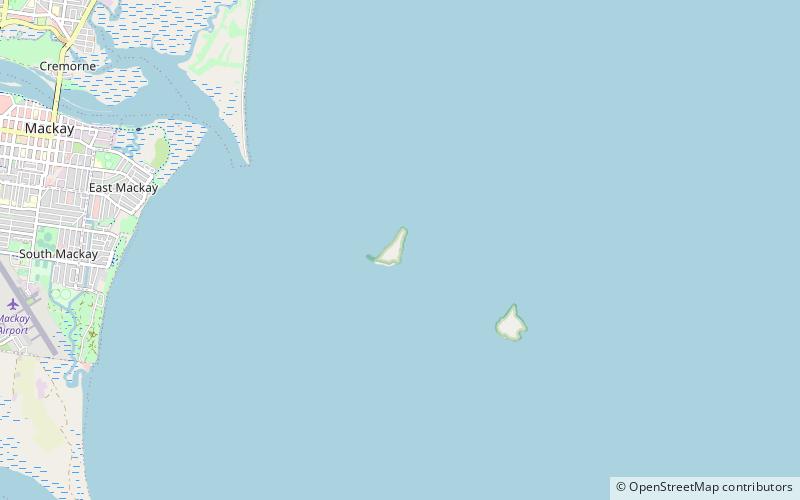 flat top island light mackay location map