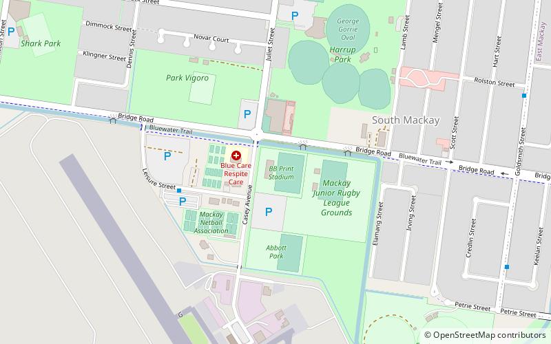 stadium mackay location map