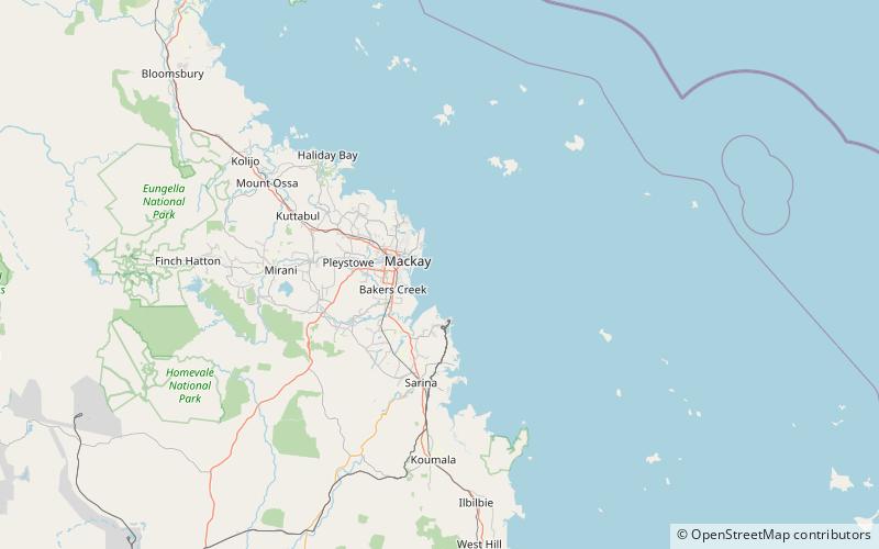 yuwi paree toolkoon nationalpark mackay location map