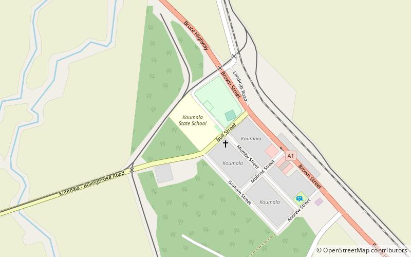 Koumala War Memorial location map