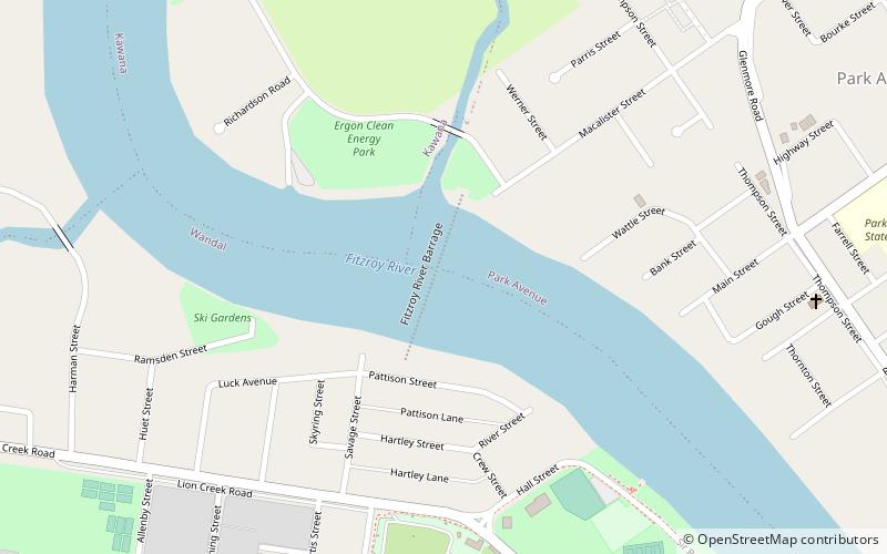 fitzroy river barrage rockhampton location map