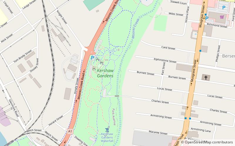 Kershaw Gardens location map