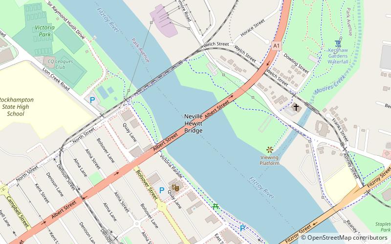 neville hewitt bridge rockhampton location map