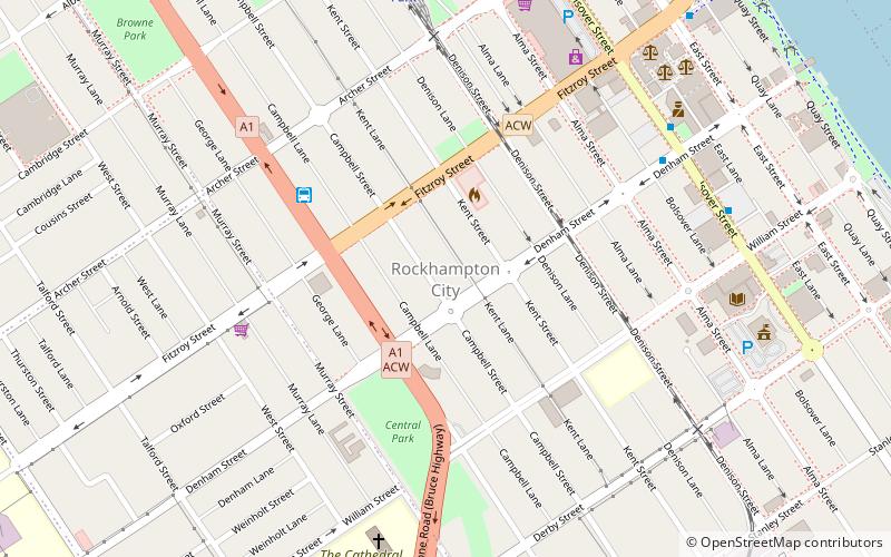 Rockhampton City location map