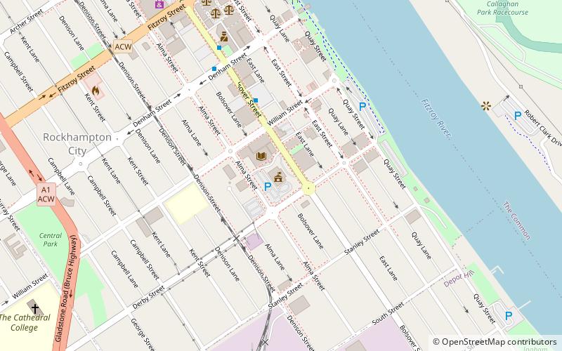 Rockhampton Town Hall location map