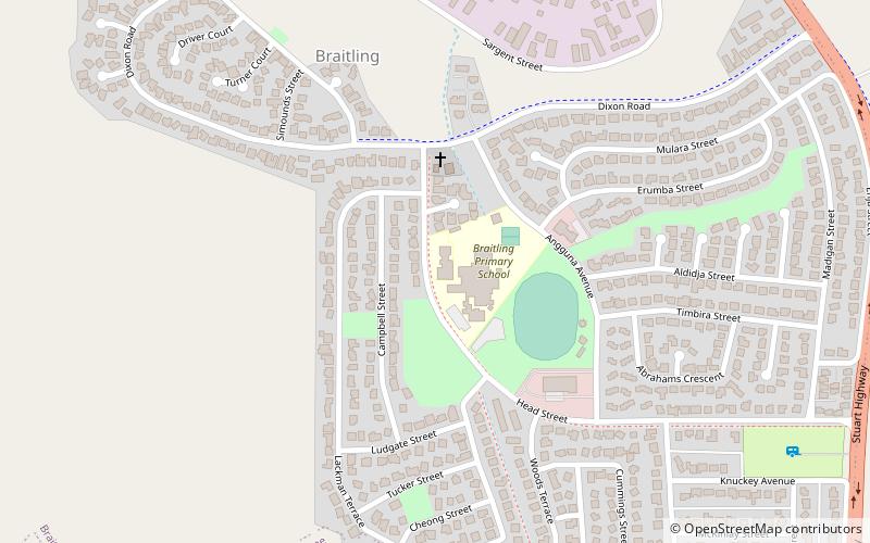 Alice Springs School of the Air location map