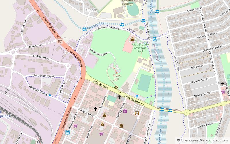 ANZAC Hill location map