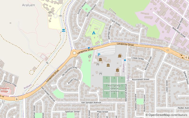 Araluen Cultural Precinct location map