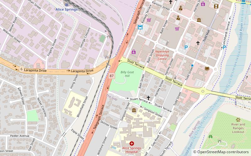 billy goat hill alice springs location map