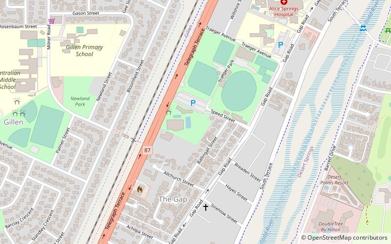 Alice Springs Aquatic and Leisure Centre location map